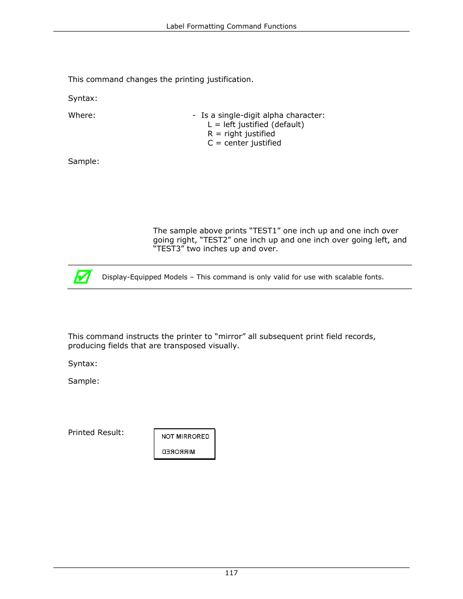 Datamax-O'Neil DPL Programmer’s Manual User Manual | Page 125 / 296