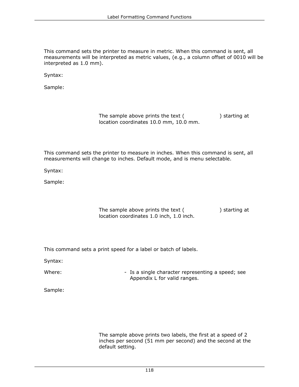 Datamax-O'Neil DPL Programmer’s Manual User Manual | Page 126 / 296