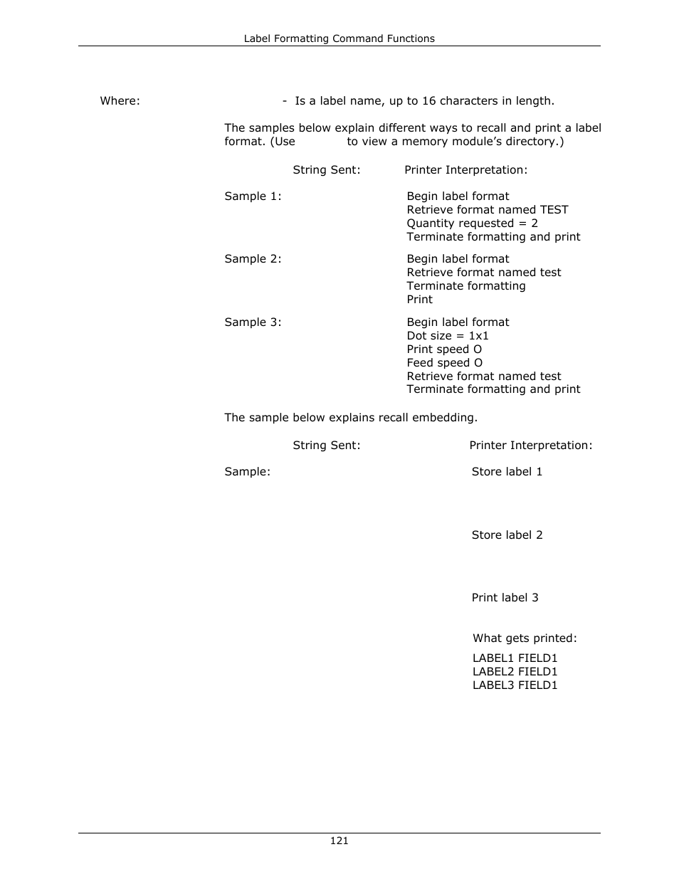 Datamax-O'Neil DPL Programmer’s Manual User Manual | Page 129 / 296