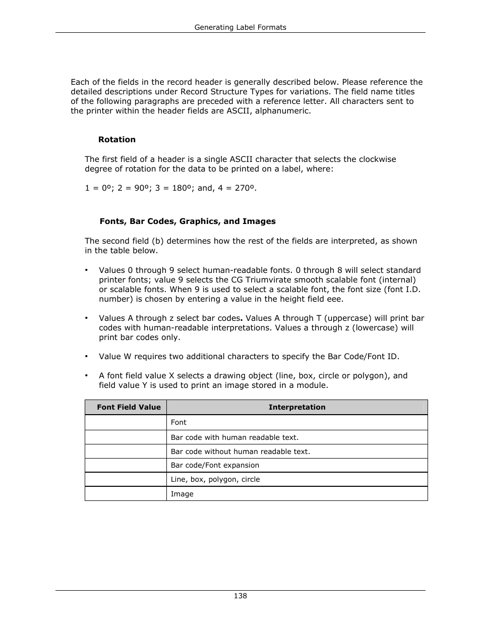 Datamax-O'Neil DPL Programmer’s Manual User Manual | Page 146 / 296