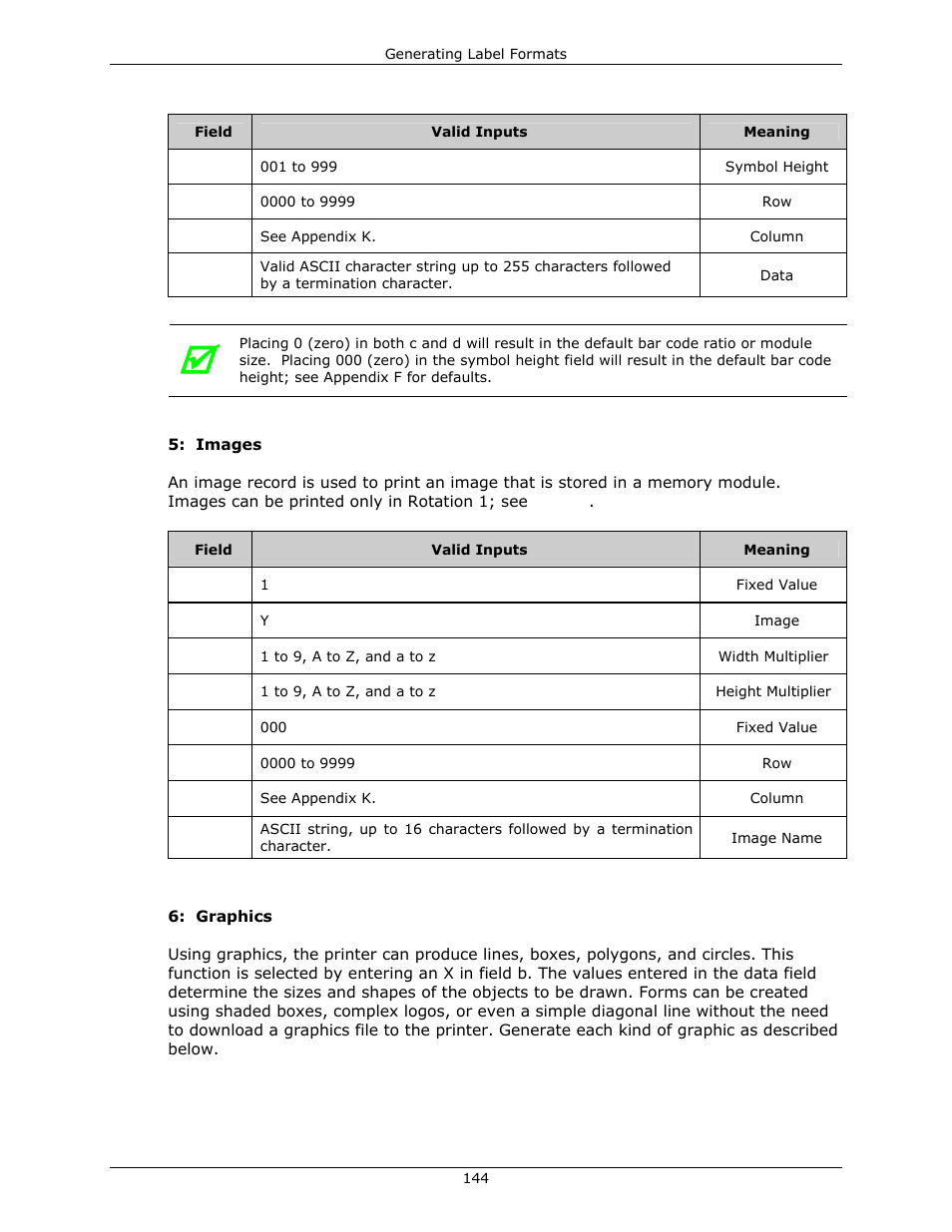 Datamax-O'Neil DPL Programmer’s Manual User Manual | Page 152 / 296