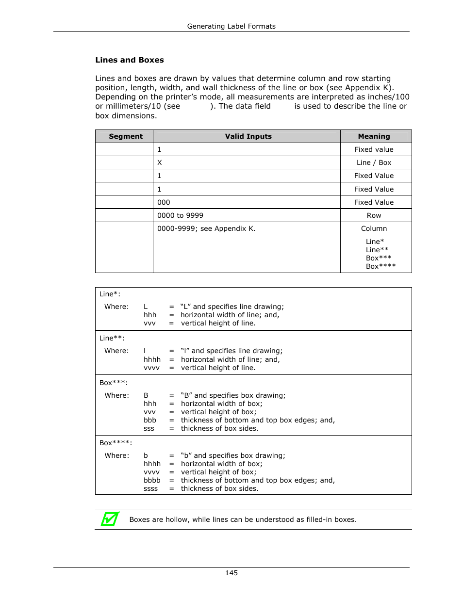 Datamax-O'Neil DPL Programmer’s Manual User Manual | Page 153 / 296