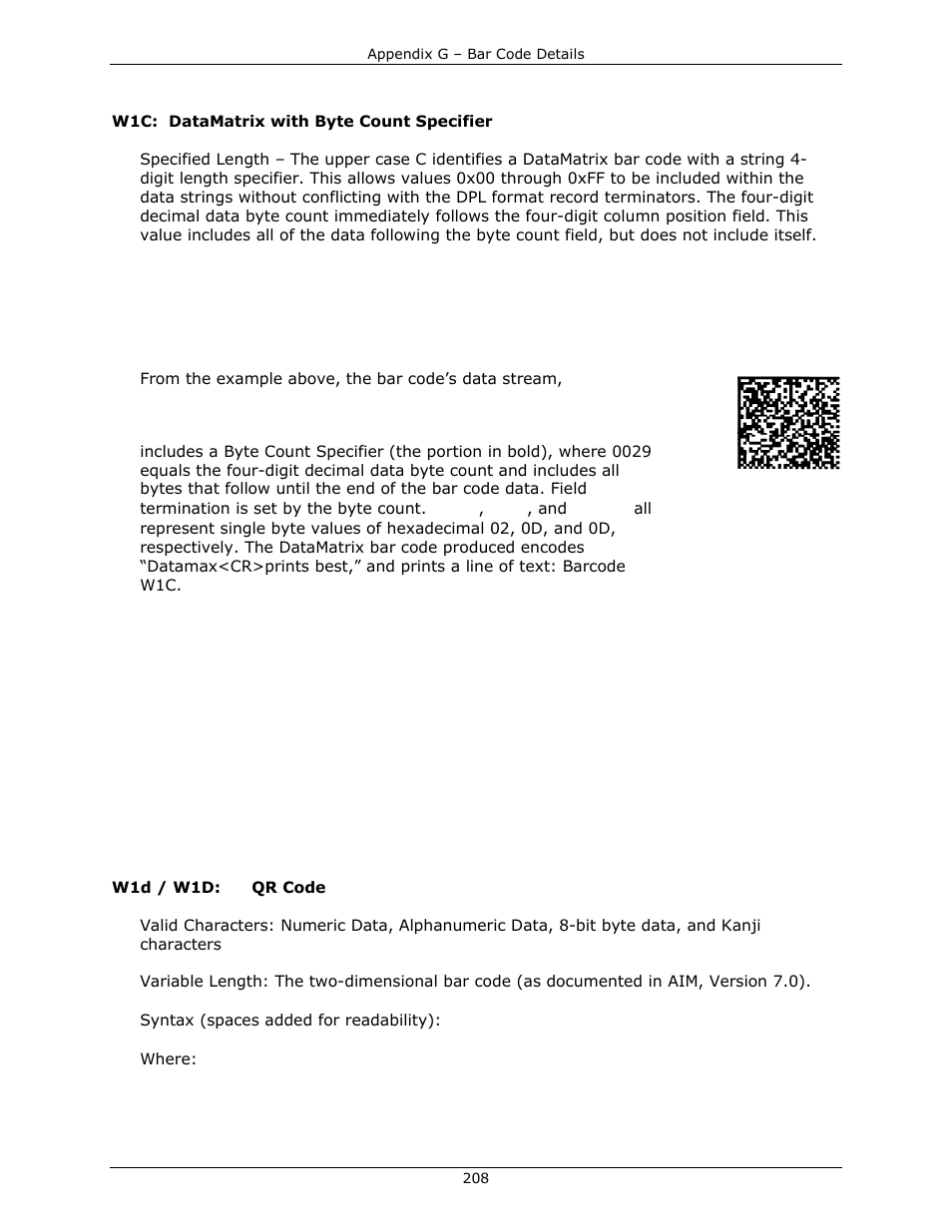 Datamax-O'Neil DPL Programmer’s Manual User Manual | Page 216 / 296