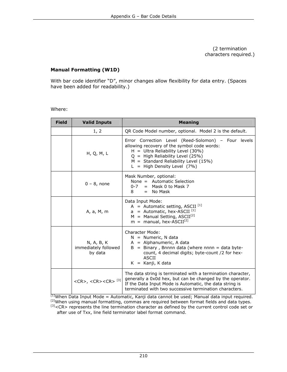 Datamax-O'Neil DPL Programmer’s Manual User Manual | Page 218 / 296