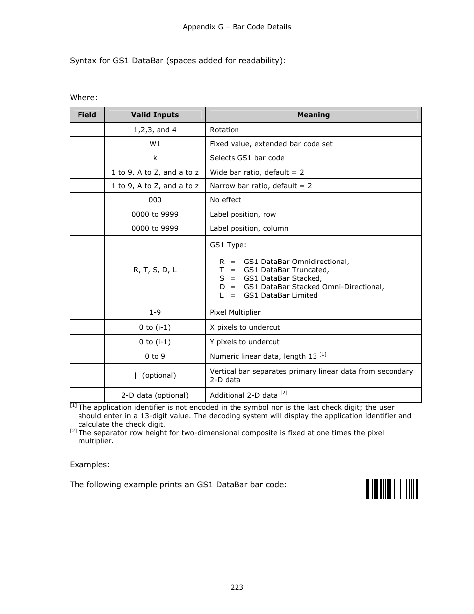 Datamax-O'Neil DPL Programmer’s Manual User Manual | Page 231 / 296