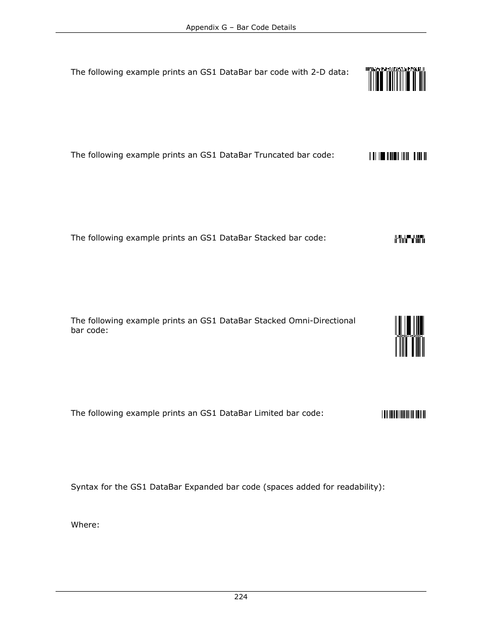 Datamax-O'Neil DPL Programmer’s Manual User Manual | Page 232 / 296
