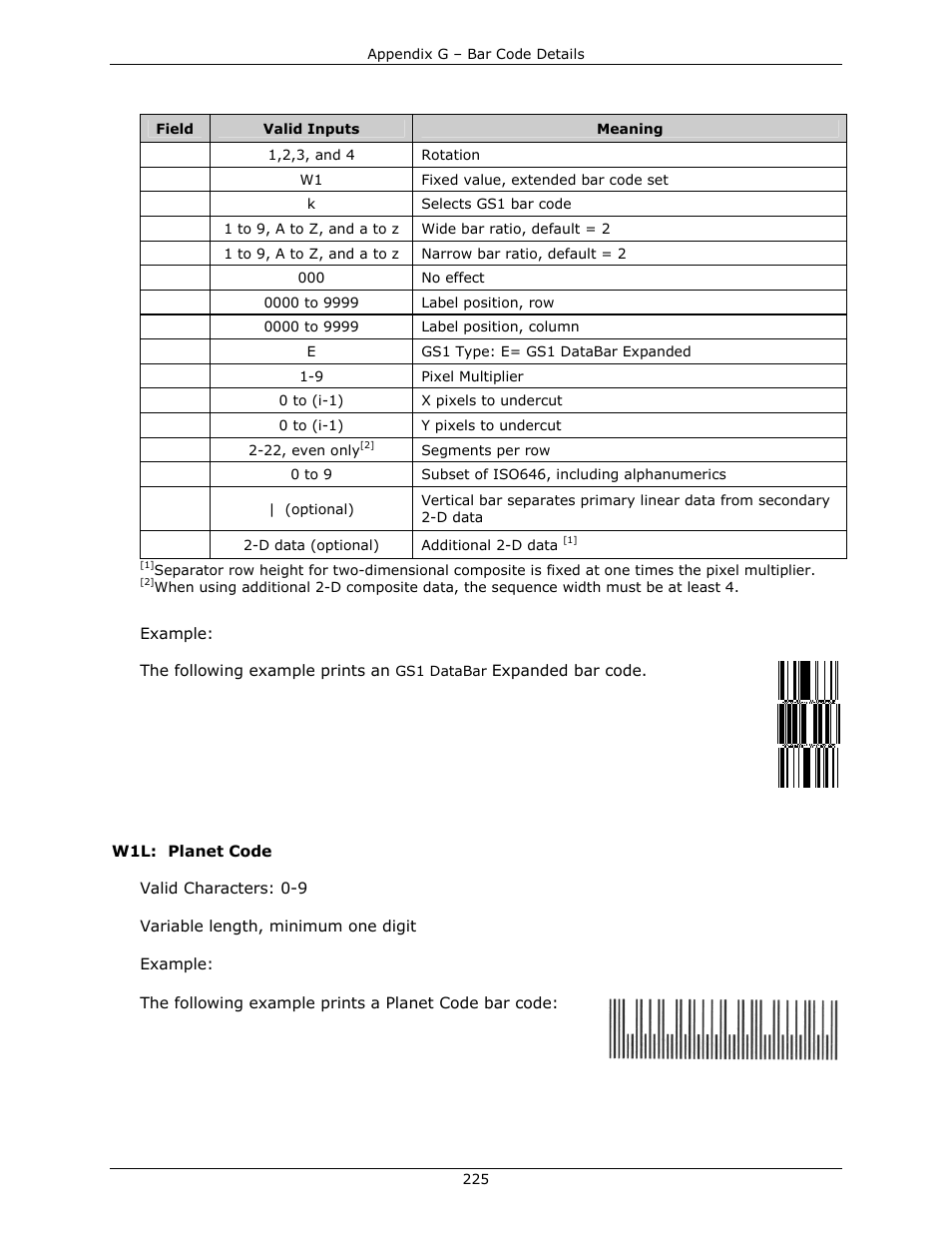 Datamax-O'Neil DPL Programmer’s Manual User Manual | Page 233 / 296