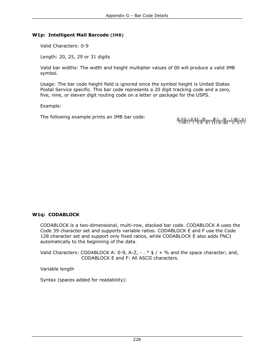 Datamax-O'Neil DPL Programmer’s Manual User Manual | Page 236 / 296