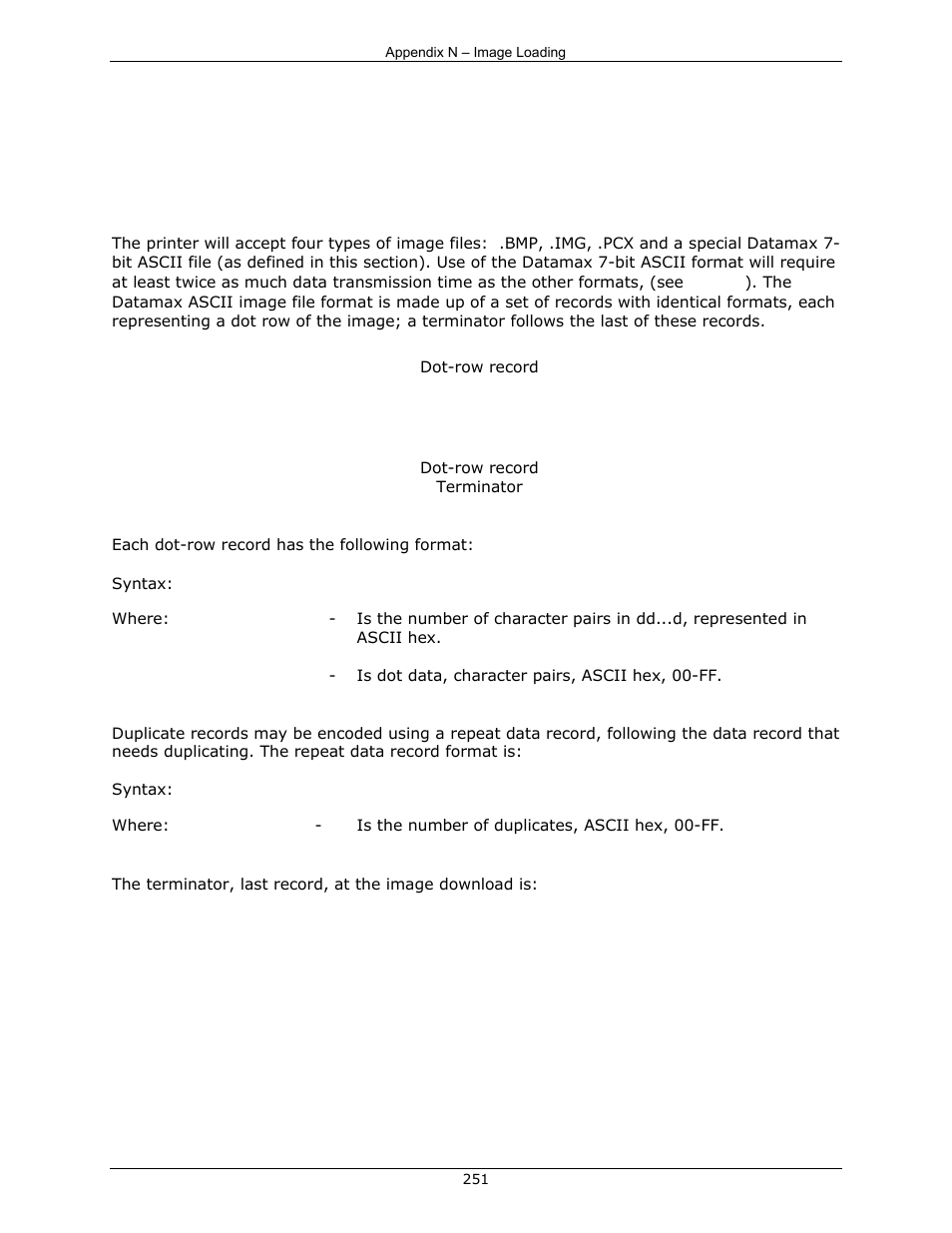 Appendix n | Datamax-O'Neil DPL Programmer’s Manual User Manual | Page 259 / 296