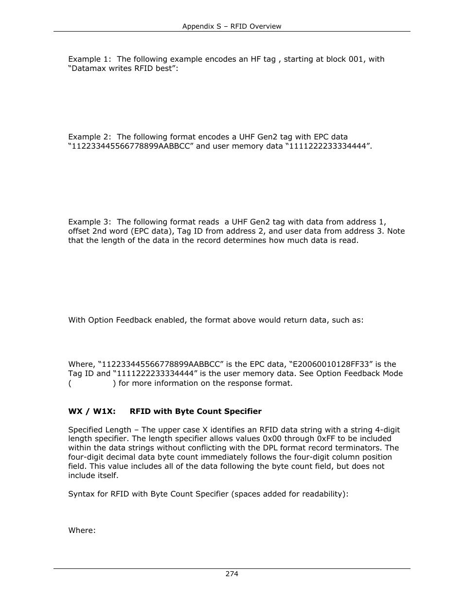 Datamax-O'Neil DPL Programmer’s Manual User Manual | Page 282 / 296