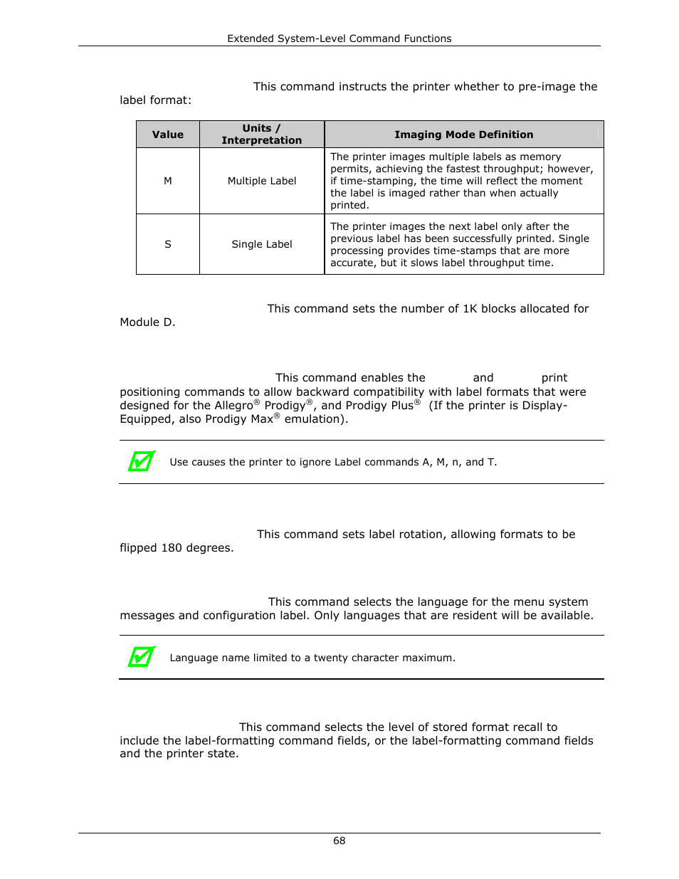 Datamax-O'Neil DPL Programmer’s Manual User Manual | Page 76 / 296