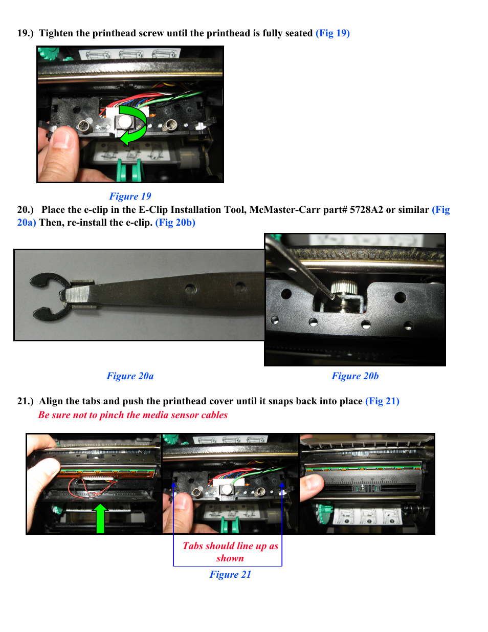 Datamax-O'Neil E-Class Mark III Printhead Bracket and Screw Upgrade User Manual | Page 10 / 11