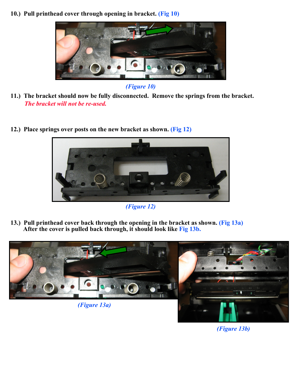 Datamax-O'Neil E-Class Mark III Printhead Bracket and Screw Upgrade User Manual | Page 7 / 11