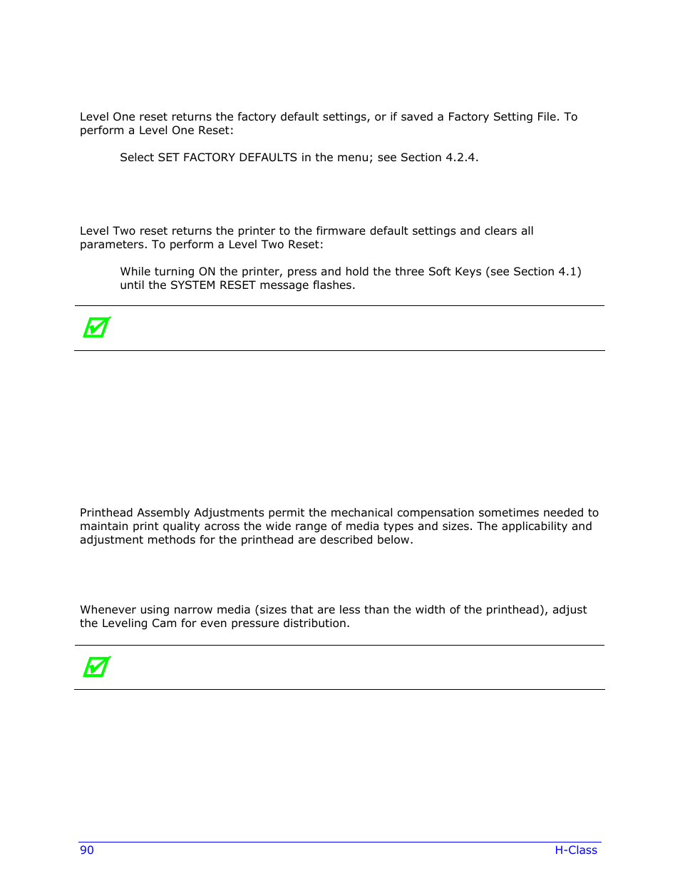 4 printhead assembly adjustments | Datamax-O'Neil H-Class Operator’s Manual User Manual | Page 100 / 180