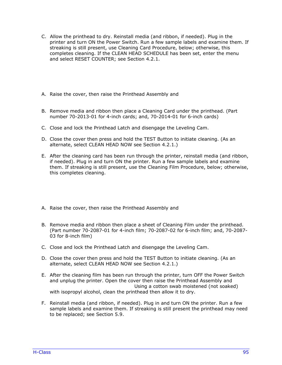 Datamax-O'Neil H-Class Operator’s Manual User Manual | Page 105 / 180