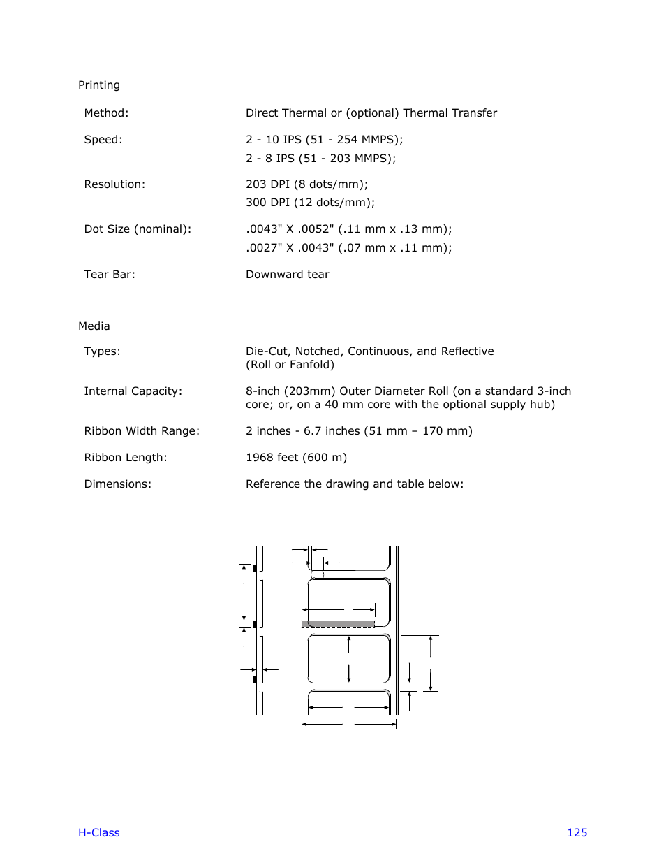 Datamax-O'Neil H-Class Operator’s Manual User Manual | Page 135 / 180