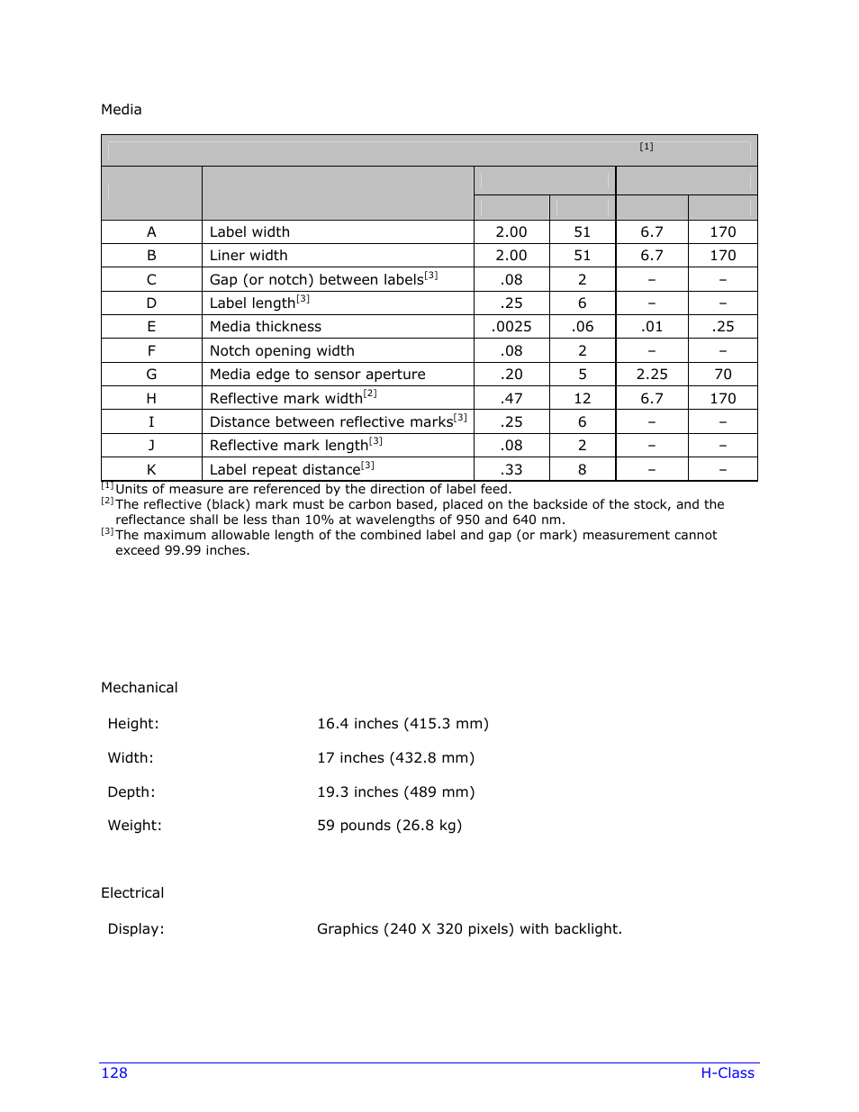 Datamax-O'Neil H-Class Operator’s Manual User Manual | Page 138 / 180