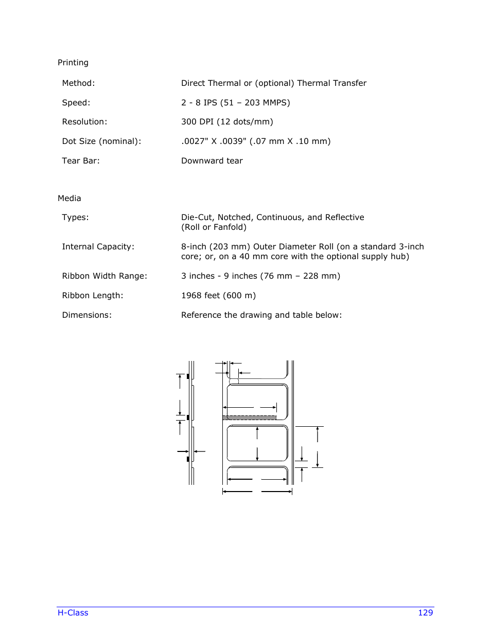 Datamax-O'Neil H-Class Operator’s Manual User Manual | Page 139 / 180