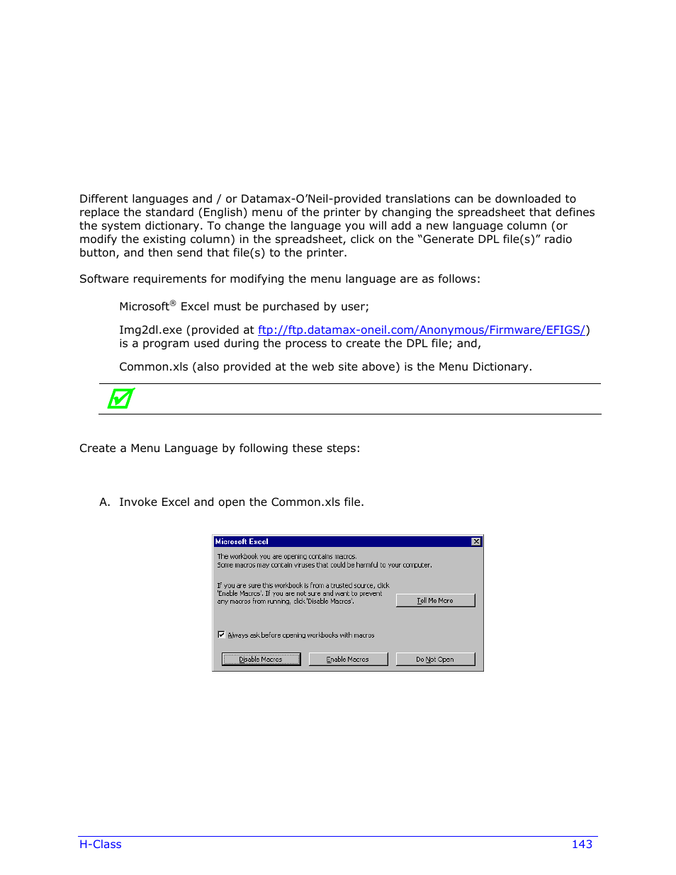 Appendix d | Datamax-O'Neil H-Class Operator’s Manual User Manual | Page 153 / 180
