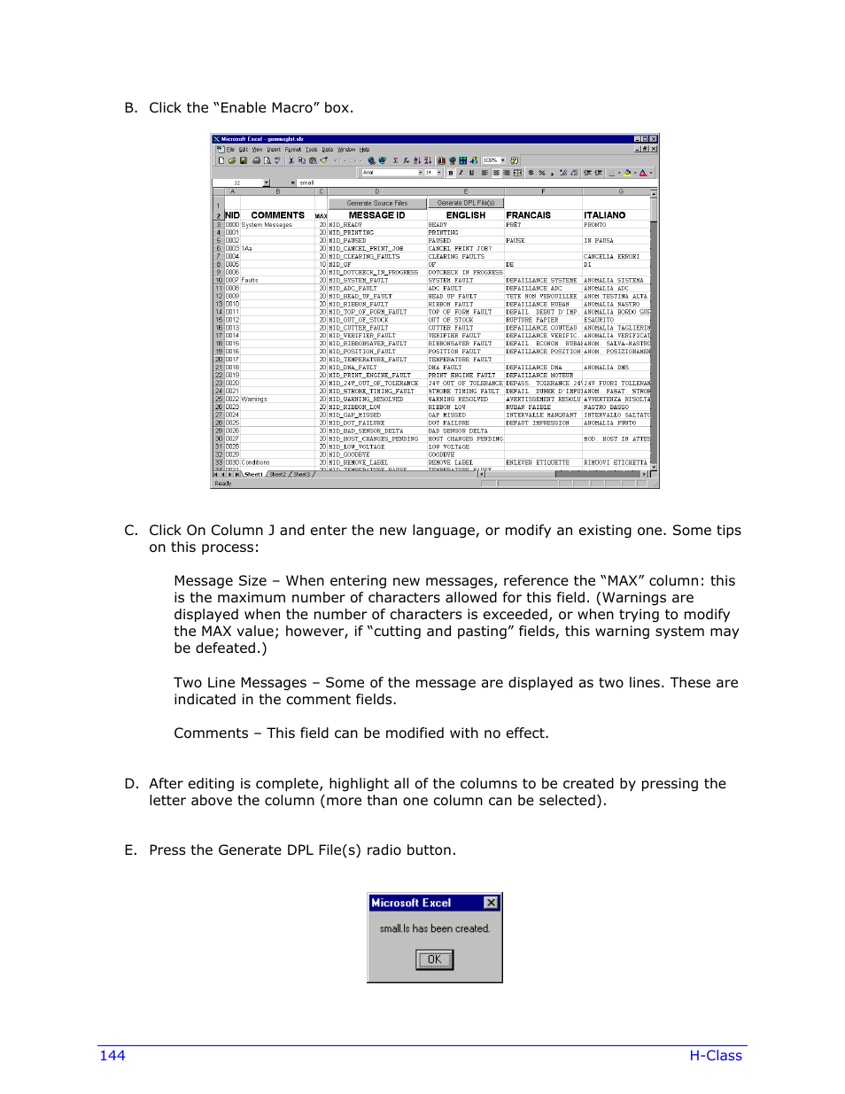 Datamax-O'Neil H-Class Operator’s Manual User Manual | Page 154 / 180