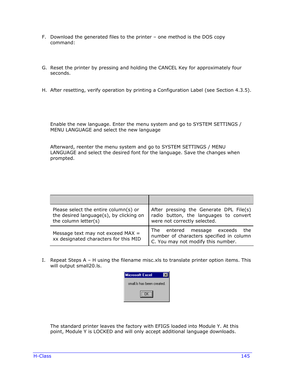 Datamax-O'Neil H-Class Operator’s Manual User Manual | Page 155 / 180