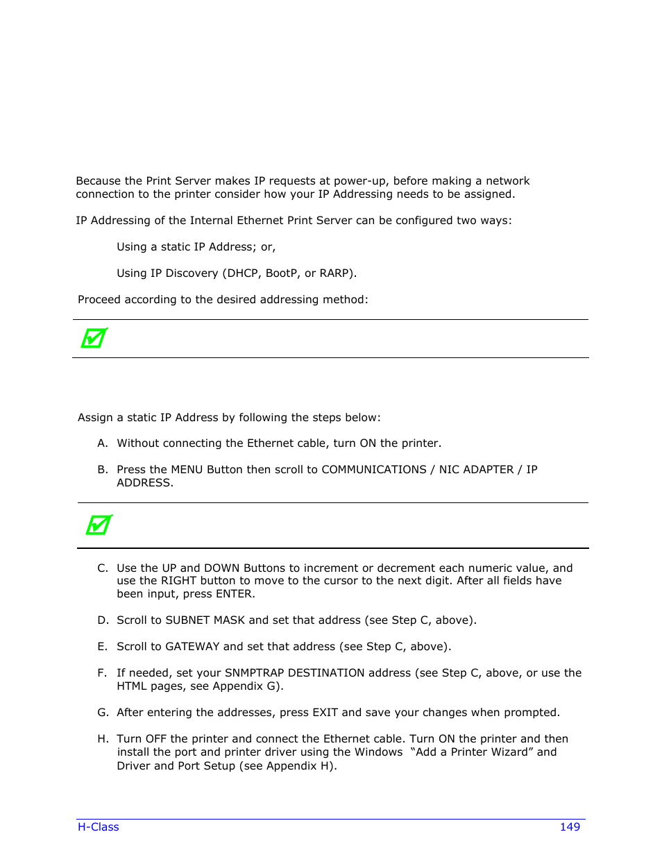 Appendix f | Datamax-O'Neil H-Class Operator’s Manual User Manual | Page 159 / 180