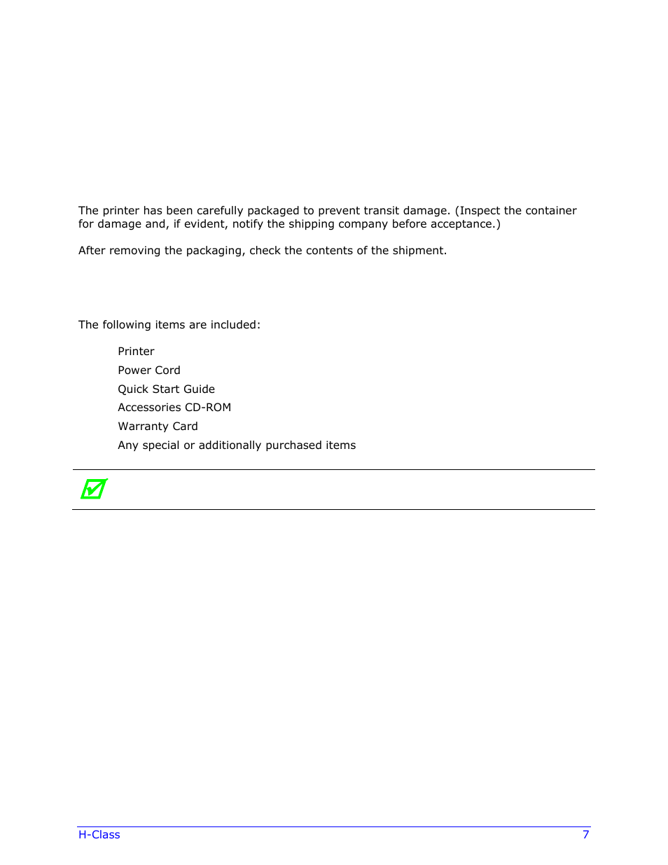Getting started, 1 unpacking | Datamax-O'Neil H-Class Operator’s Manual User Manual | Page 17 / 180