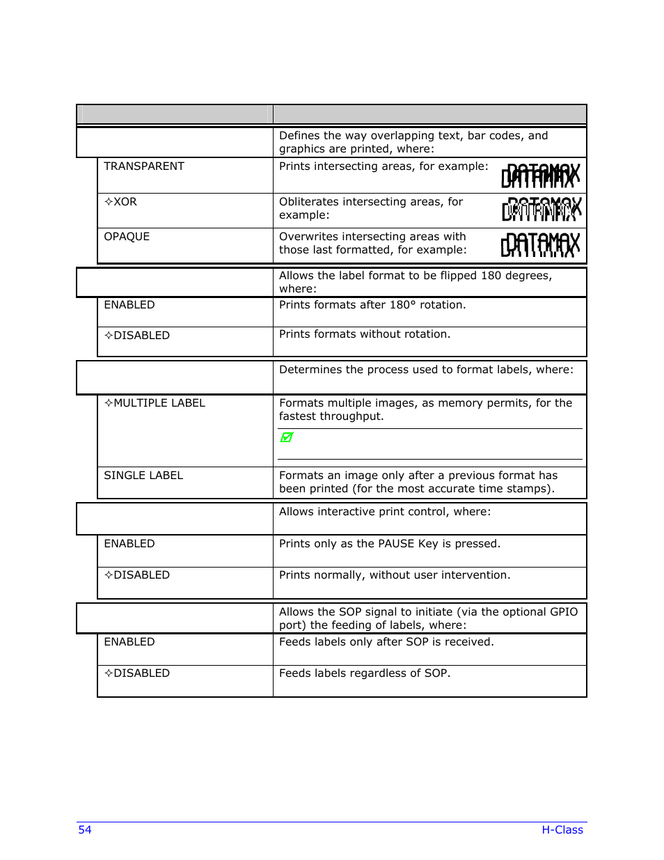 Datamax-O'Neil H-Class Operator’s Manual User Manual | Page 64 / 180