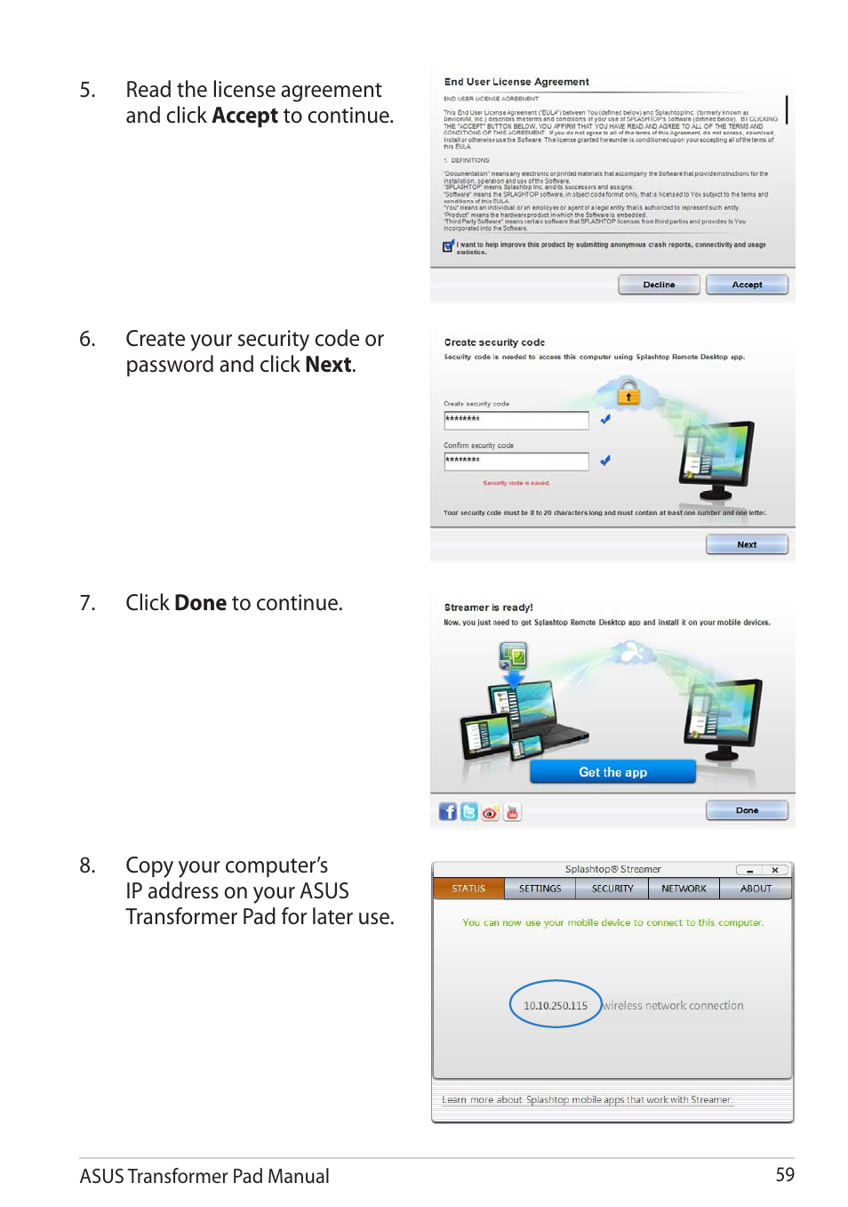 Asus Transformer Pad TF300TG User Manual | Page 59 / 90