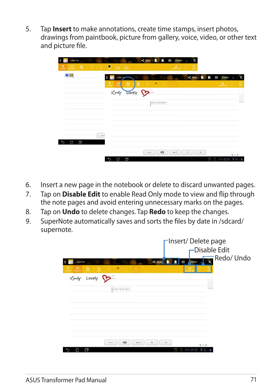 Asus Transformer Pad TF300TG User Manual | Page 71 / 90