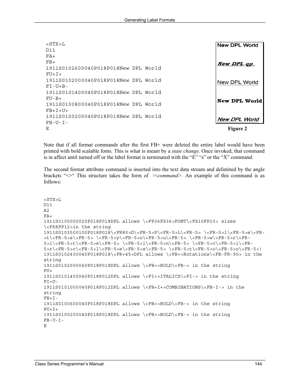 Datamax-O'Neil Class Series Programmer’s Manual User Manual | Page 158 / 300