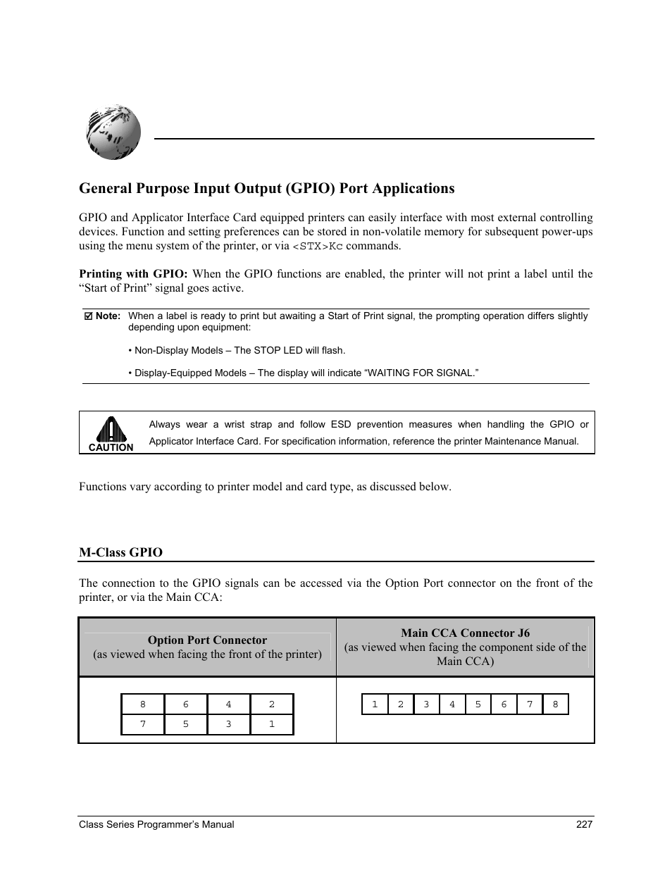 Appendix j | Datamax-O'Neil Class Series Programmer’s Manual User Manual | Page 241 / 300