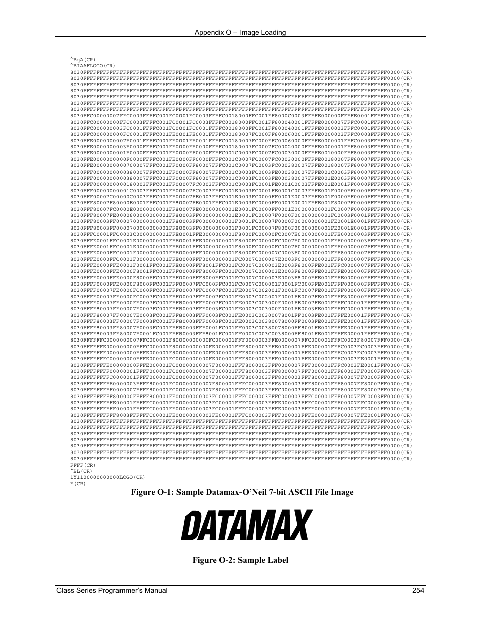 Datamax-O'Neil Class Series Programmer’s Manual User Manual | Page 268 / 300