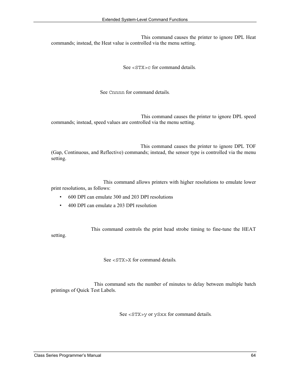 Datamax-O'Neil Class Series Programmer’s Manual User Manual | Page 78 / 300