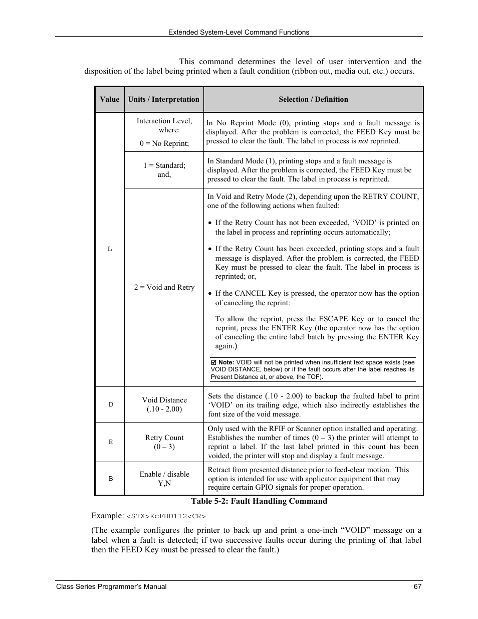 Datamax-O'Neil Class Series Programmer’s Manual User Manual | Page 81 / 300