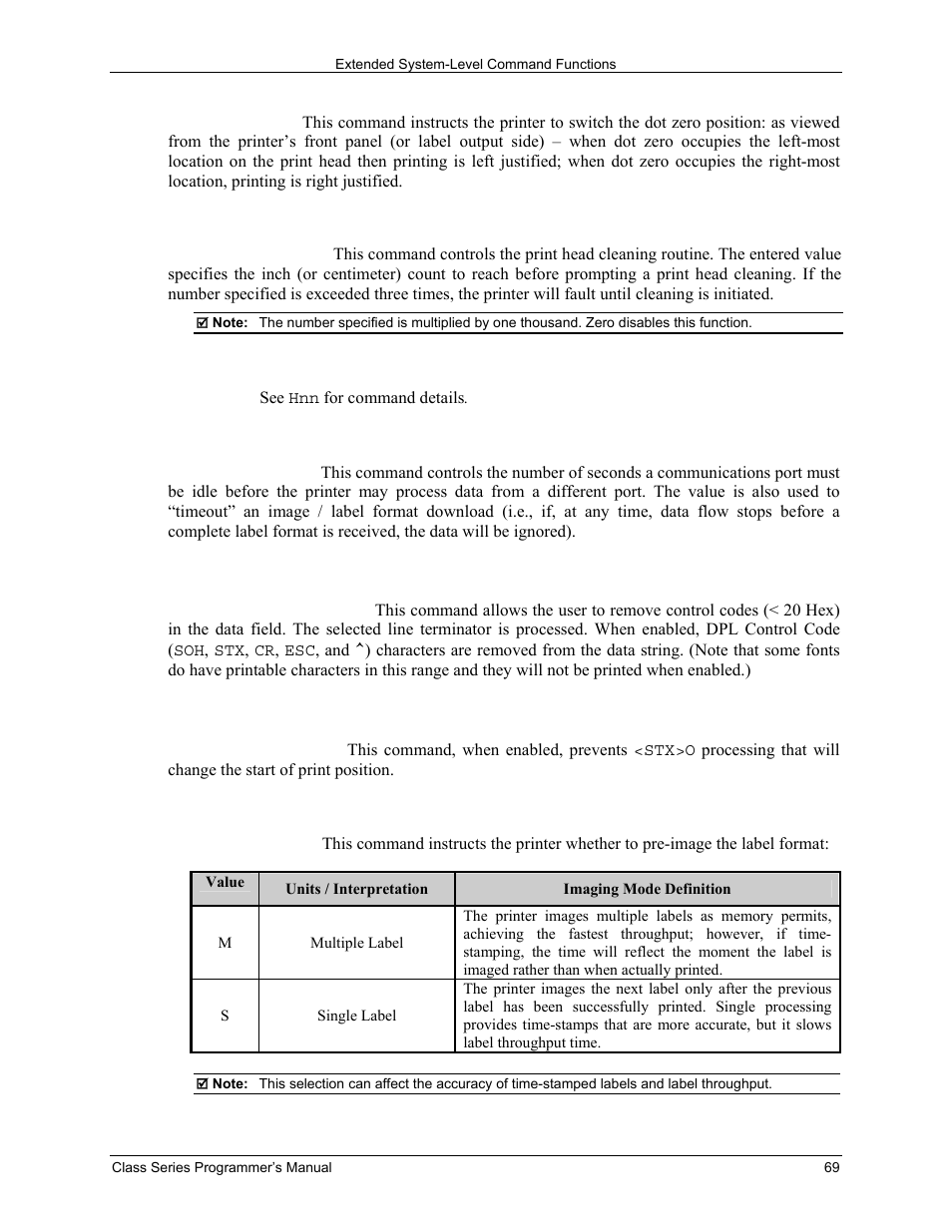 Datamax-O'Neil Class Series Programmer’s Manual User Manual | Page 83 / 300
