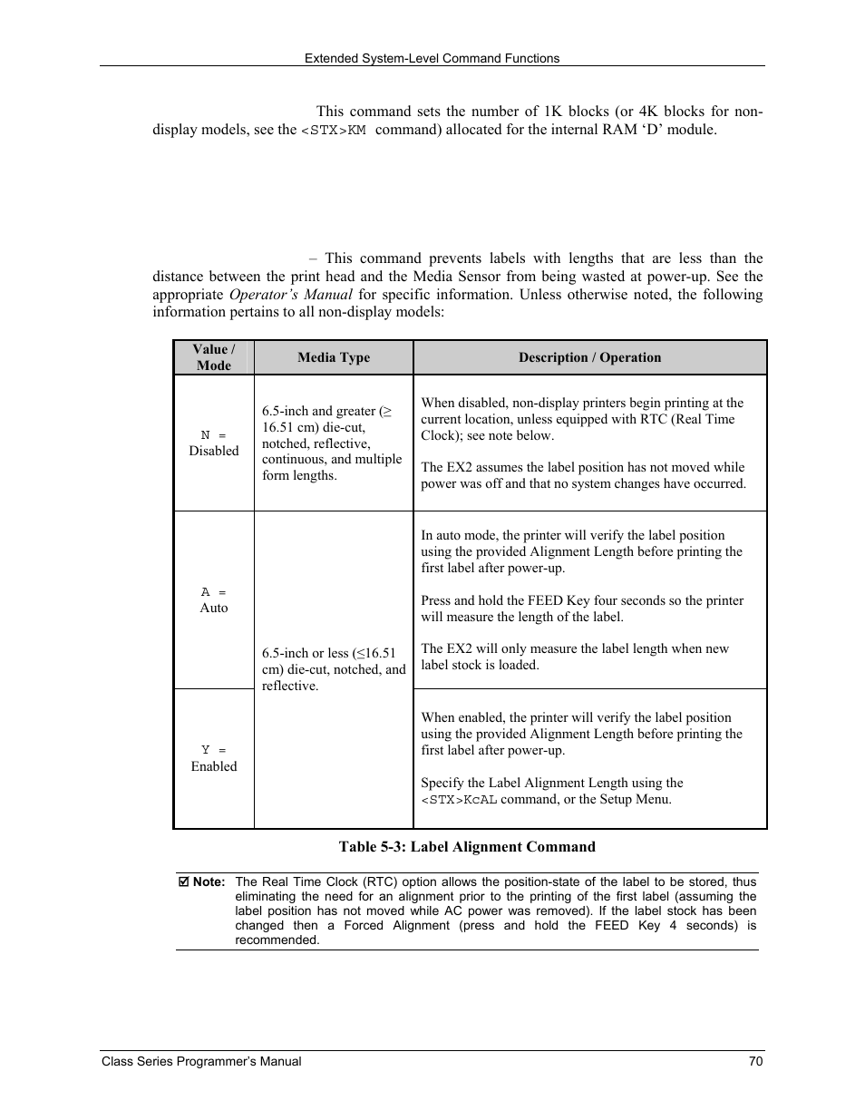 Datamax-O'Neil Class Series Programmer’s Manual User Manual | Page 84 / 300