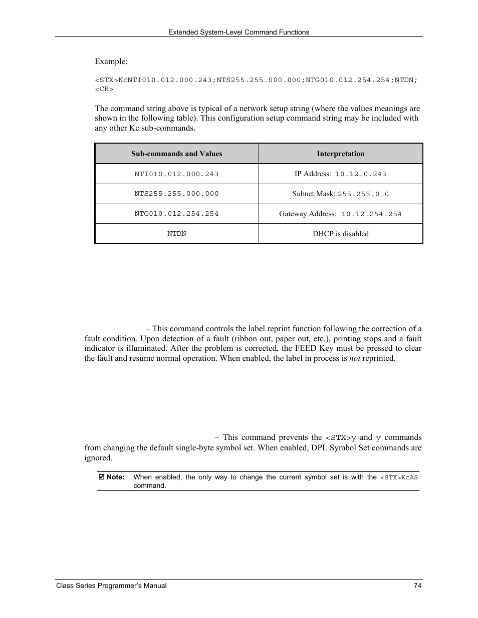 Datamax-O'Neil Class Series Programmer’s Manual User Manual | Page 88 / 300