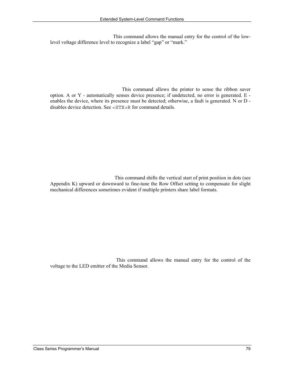 Datamax-O'Neil Class Series Programmer’s Manual User Manual | Page 93 / 300