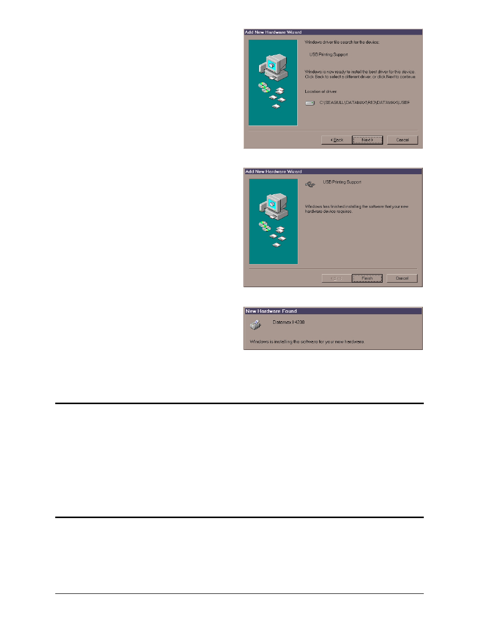 Datamax-O'Neil I-Class USB Interface Option User Manual | Page 7 / 8