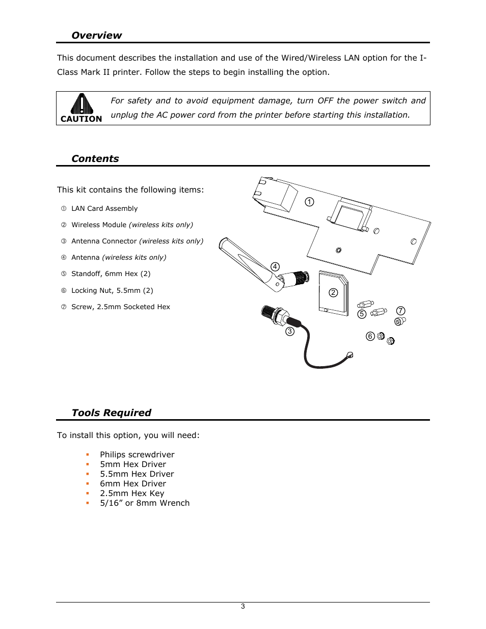 Datamax-O'Neil I-Class Mark II Wired_Wireless LAN Option User Manual | Page 3 / 10