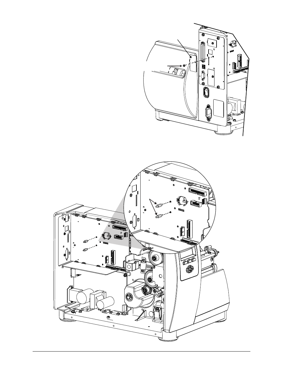 6mm standoffs | Datamax-O'Neil I-Class Mark II SDIO_USB Host Option Installation User Manual | Page 5 / 6