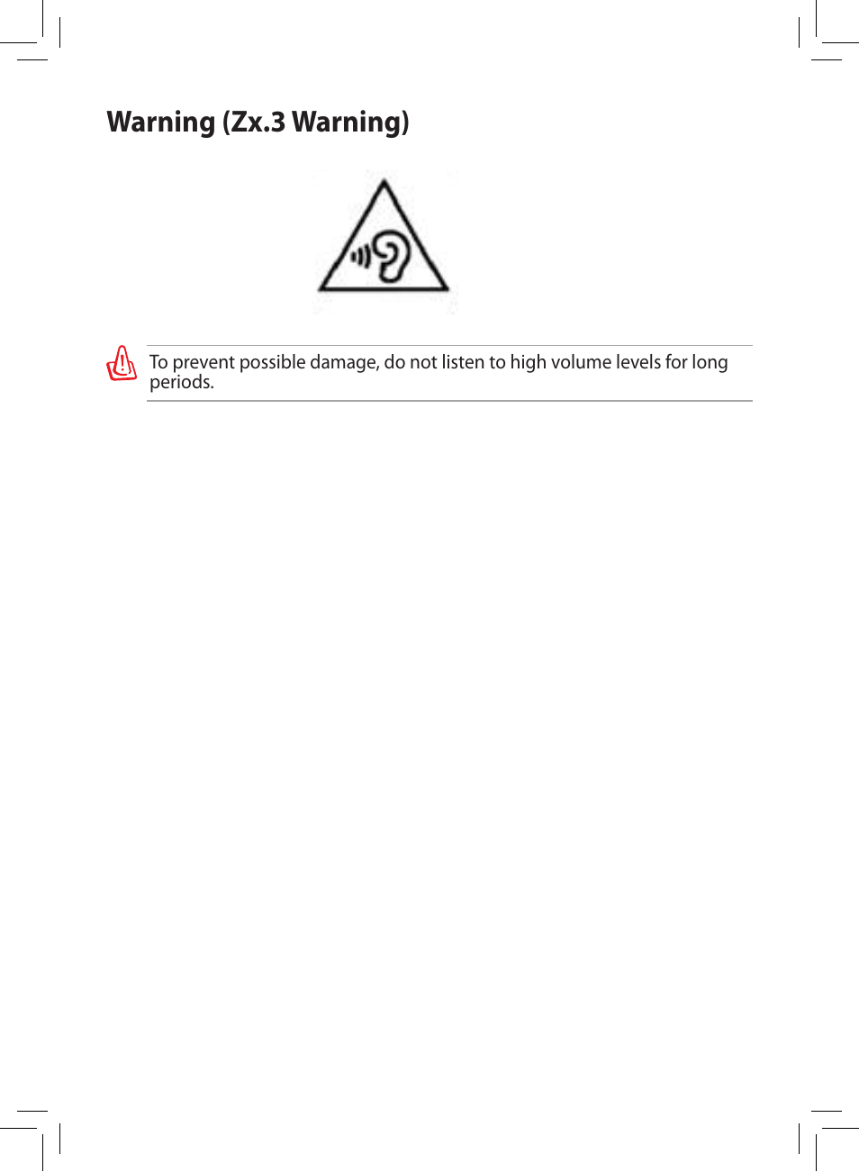 Warning (zx.3 warning) | Asus Eee Pad MeMO 171 User Manual | Page 2 / 26