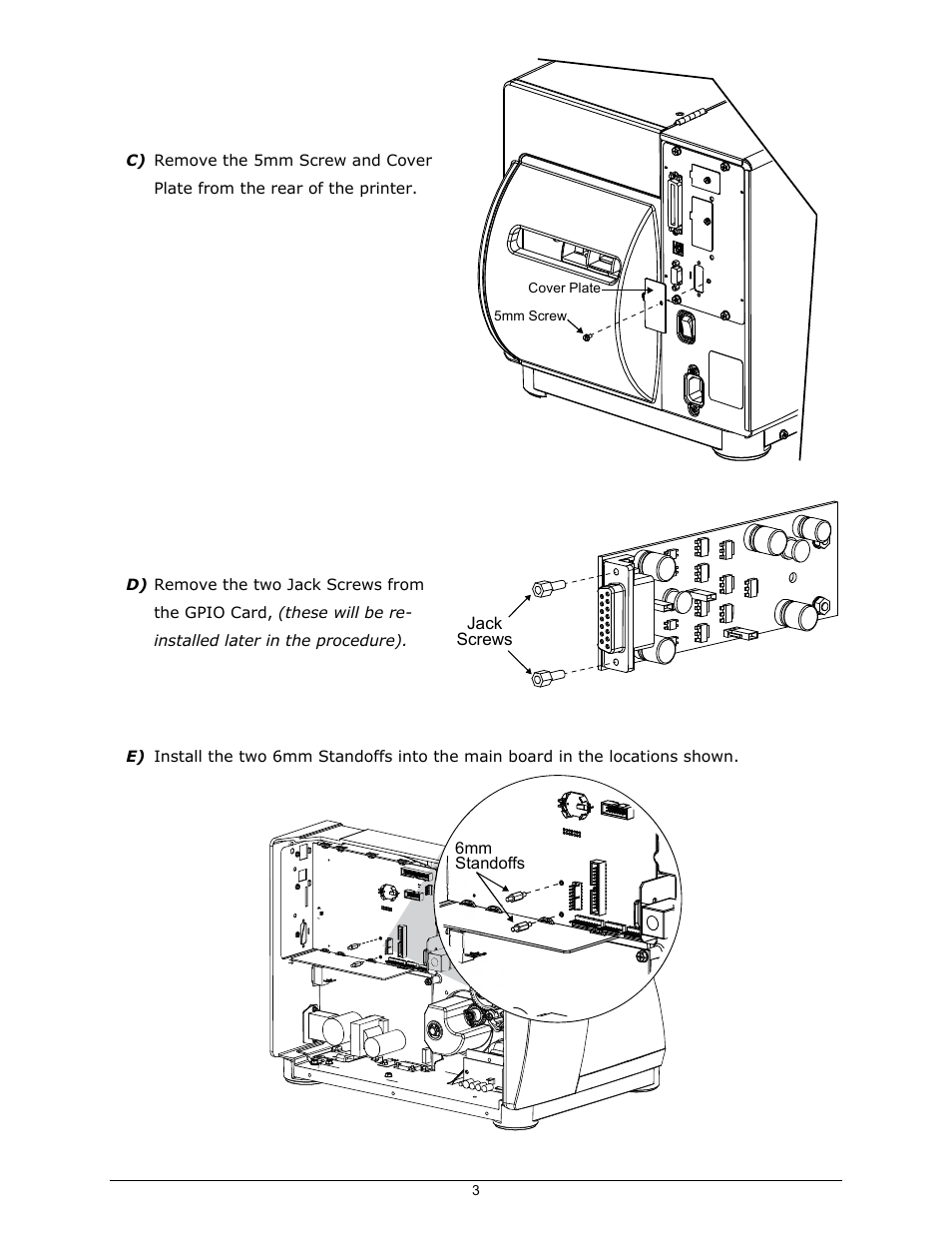 Datamax-O'Neil I-Class Mark II GPIO Option User Manual | Page 5 / 12