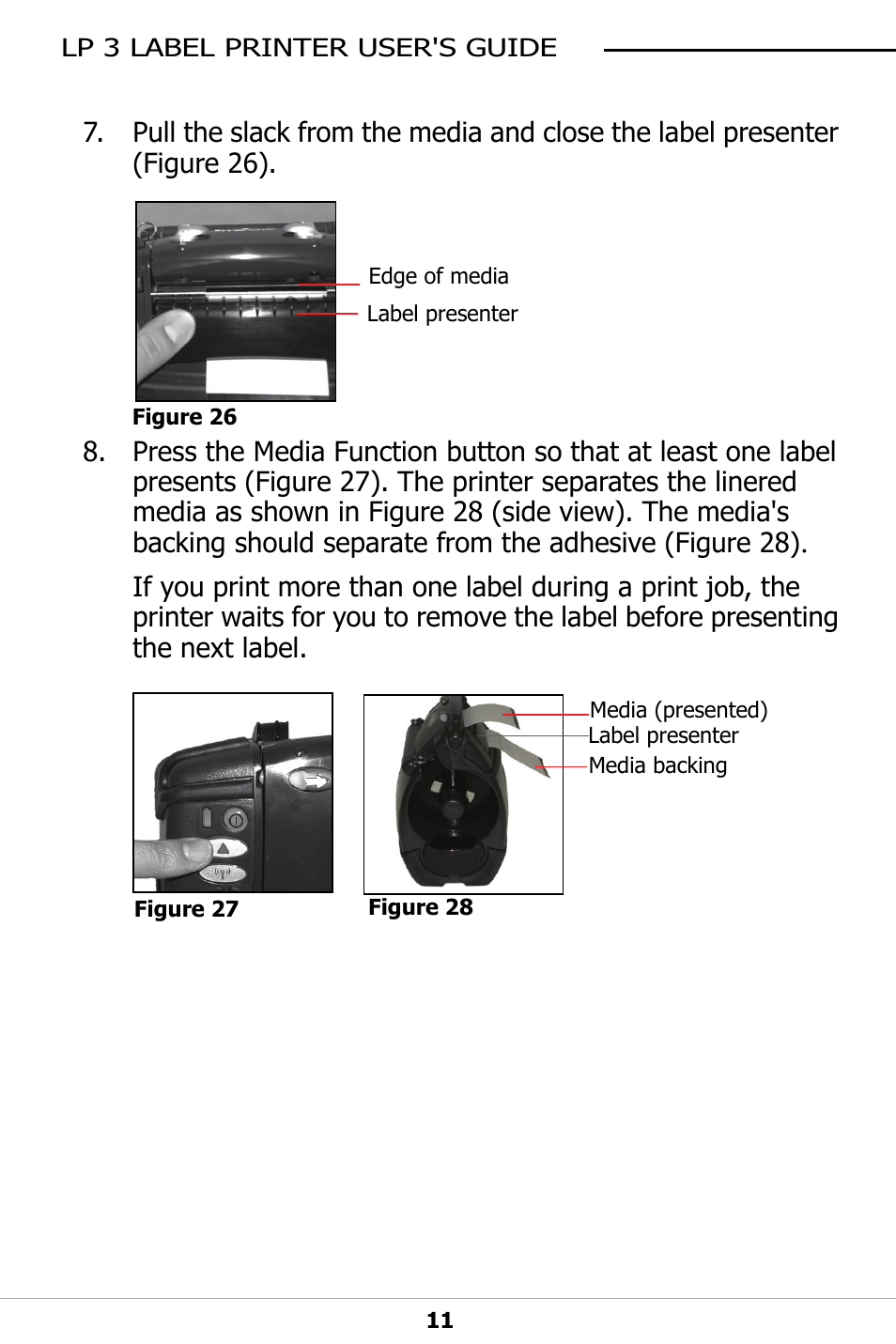 Datamax-O'Neil LP3 LABEL PRINTER User Guide User Manual | Page 14 / 28