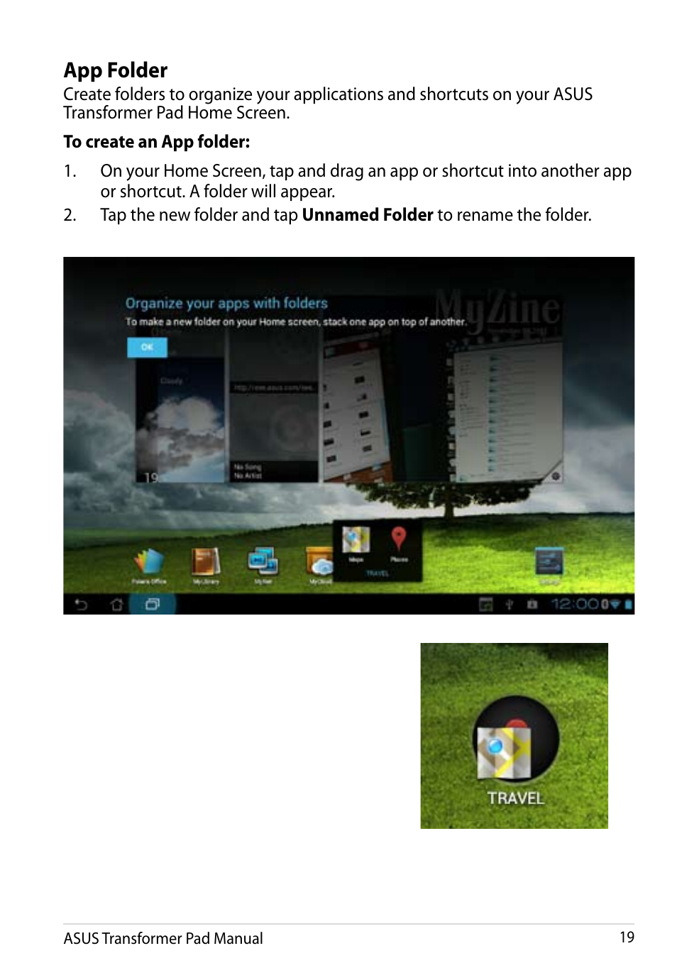 App folder | Asus Transformer Pad Infinity TF700T User Manual | Page 19 / 89