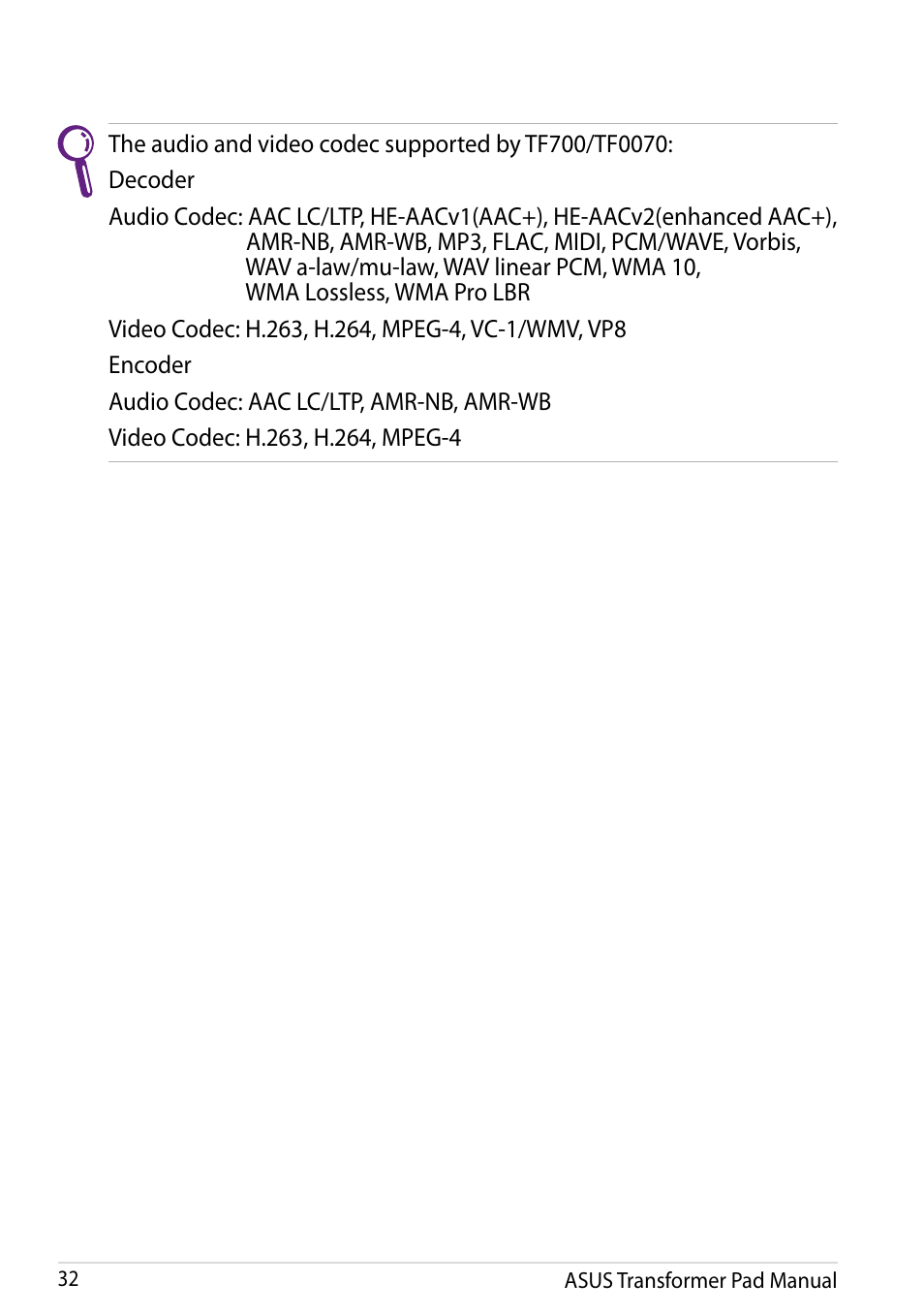 Asus Transformer Pad Infinity TF700T User Manual | Page 32 / 89