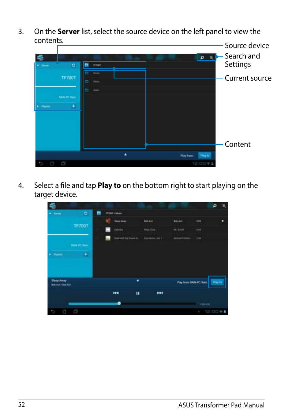 Asus Transformer Pad Infinity TF700T User Manual | Page 52 / 89