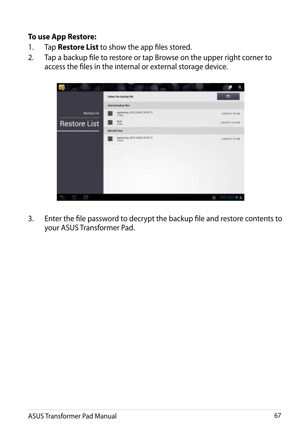 Asus Transformer Pad Infinity TF700T User Manual | Page 67 / 89