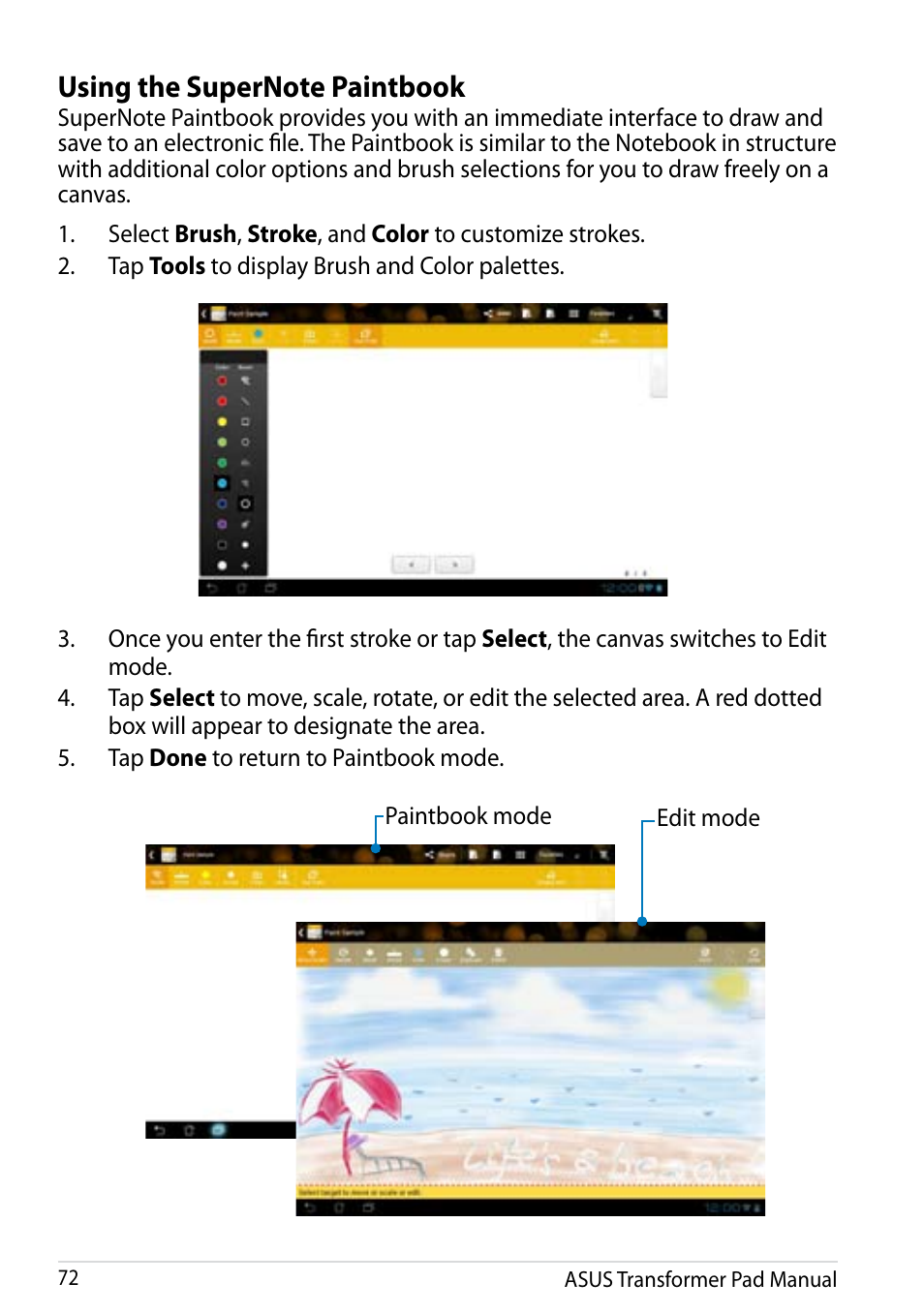 Asus Transformer Pad Infinity TF700T User Manual | Page 72 / 89